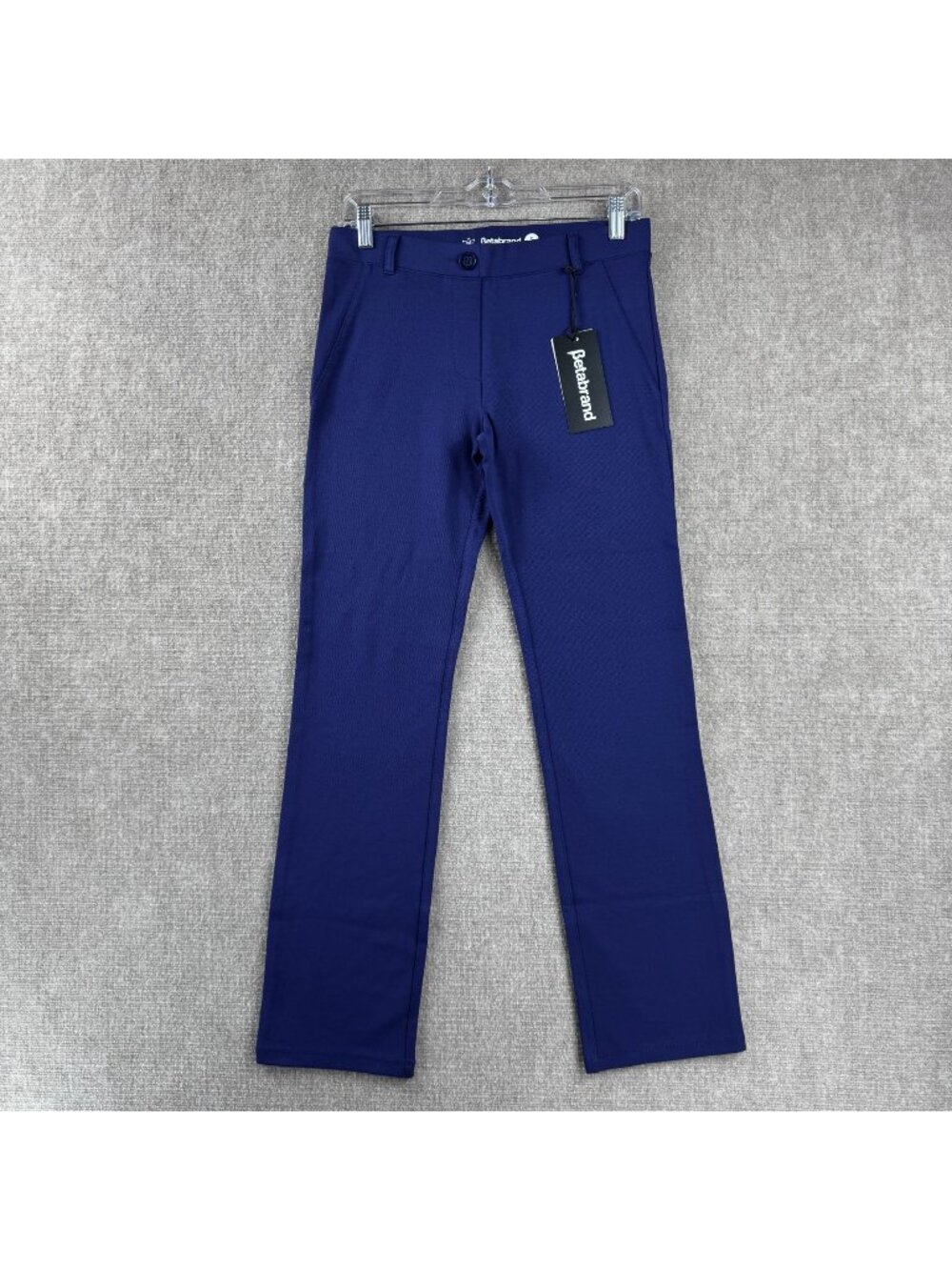 Betabrand Twill Straight Leg Classic Dress Pant Yoga Pant S Petite Polished Work